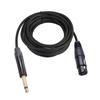6.35 TRS Stereo Male To XLR Female Microphone Mixer Audio Cable Anti-interference Supports 48V