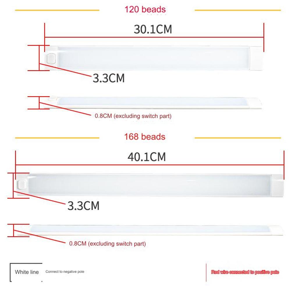 2 шт. багажника 12 В/24 В кемпер автофургон освещение автодом караван внутренние потолочные светильники светодиодные панели освещения кемпинга внутреннее освещение каравана