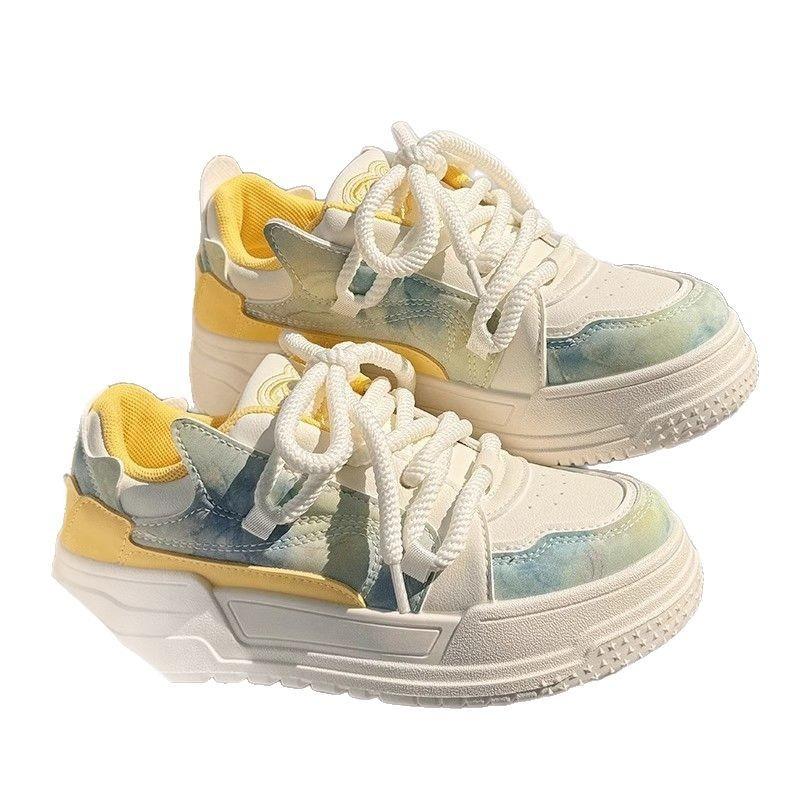 Spring and Autumn Shoes Children's New Little White Shoes Versatile Platform Casual Sports Shoes Niche Bread Shoes