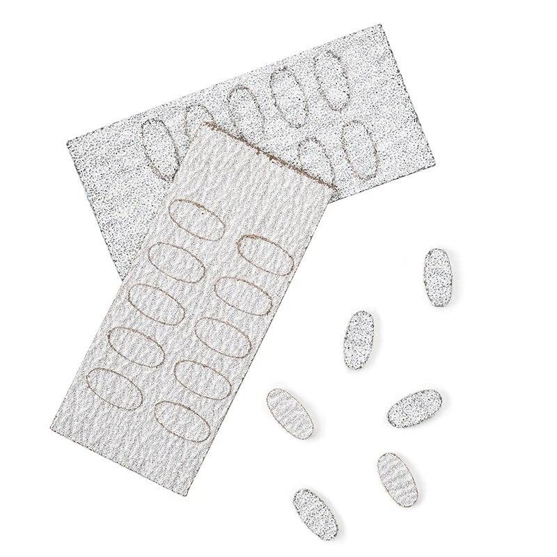 Толкатель для кутикулы ногтей, самоклеящаяся песчаная пилка для обрезки ногтей, набор наждачной бумаги для предварительной полировки, инструмент для маникюра