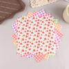 100Pcs Greaseproof Paper Liners Sandwich Wrapping Paper 6 Styles Decor Wax Paper Sheets for BBQ Picnic Festival Party Fast Food