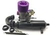 GO21 Class 18 Engine Model Exhaust Pipe Accessories Set 1/10 Scale Car Model RC Sports Car Rear Exhaust Metal Engine Model