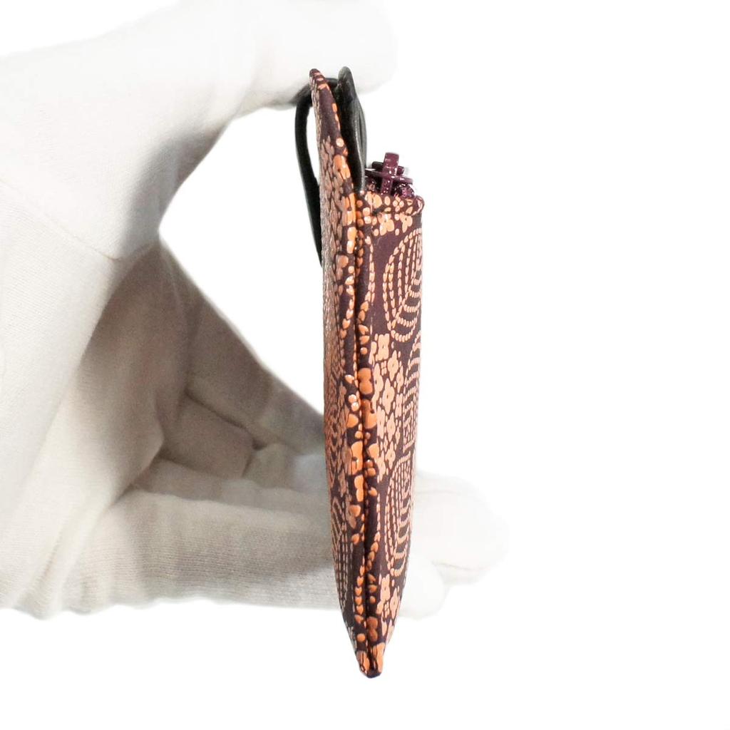 Inden Long Wallet Bundle L Thin Deerskin Purple X Pink Lacquer Hydrangea Pattern [Indenya] 2107-56-174