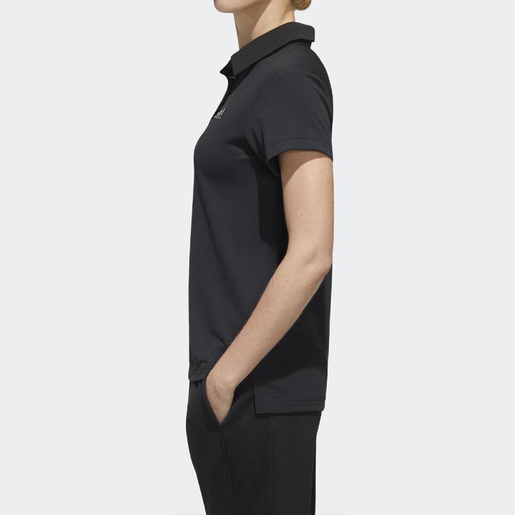 Adidas Теннисная рубашка-поло женские топы черные FK1385