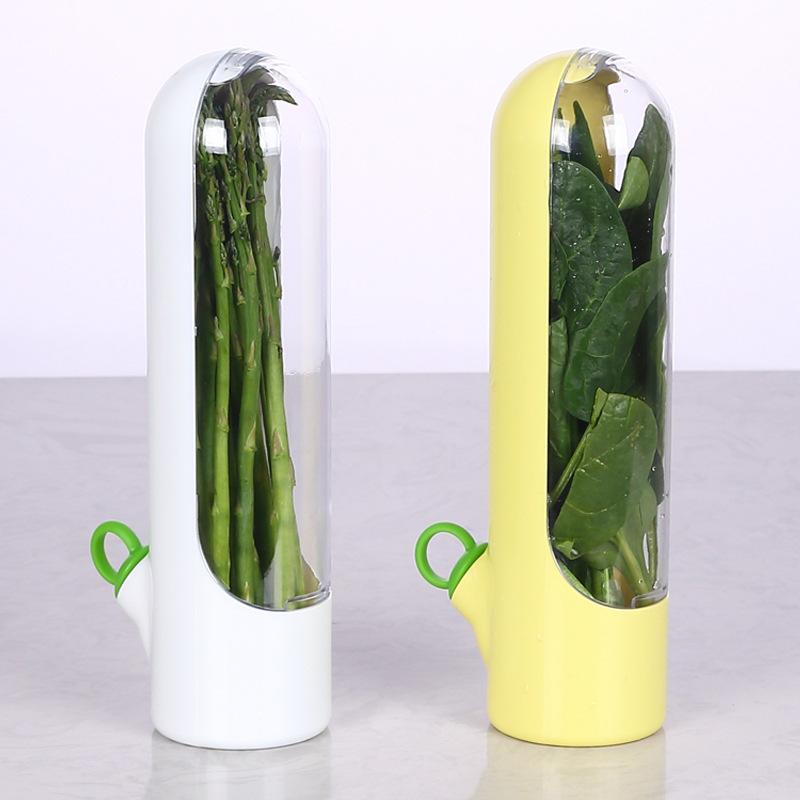 1/2 шт. Контейнер для овощей, Бутылка для сохранения свежести, Кухонные прочные гаджеты для хранения трав, Сохраняющая зелень, Коробка для хранения, Овощечистка для листьев, Органайзер