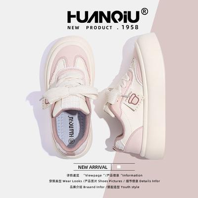 Глобальные толстые туфли на платформе женские ZHQ5863 весенние новые универсальные повседневные студенческие туфли женские нишевые белые туфли