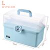 Portable 3 Layers First Aid Kit Medicine Storage Container Large Capacity Family Medicine Organizer Box Family Emergency Kit Box