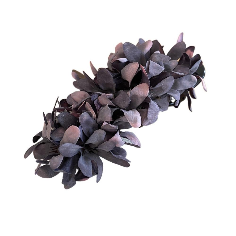 Colorful Hanfu Hair Clip Cloth Ponytail Holder Sweet Flower Hairpin Girls