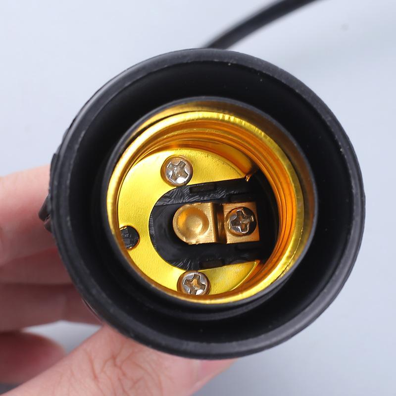 1 шт. Патрон E27 с проводом, выключателем и вилкой, Plug and Play, термостойкий патрон для домашнего, ванного, наружного освещения