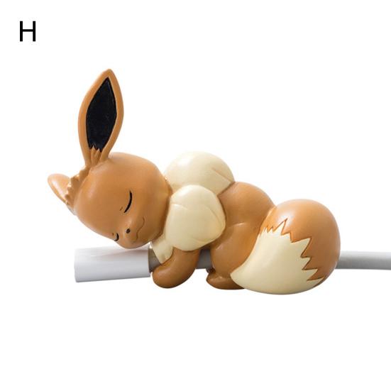 Мини Мультяшный Покемон Телефонный Кабель Зарядное устройство Пикачу Кусает Кабель для Передачи Данных Защитная Крышка