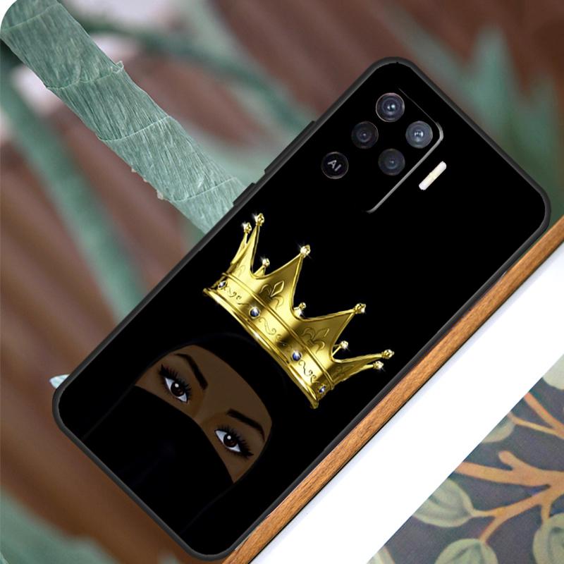Королева никаба Исламская мусульманка Для OPPO A17 A16 A15 A79 A58 A78 A98 A74 A94 A77 A5 A9 A96 A76 A52 A72 A53S A54S Чехол