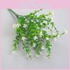 Eucalyptus Robusta Smith Plant With Plastic Flowers For Indoor Home Decor