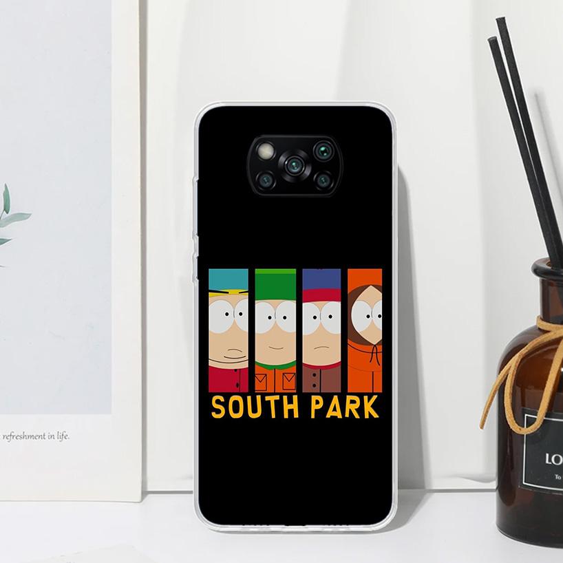 Cartoon S-South-Parkes Phone Case For Xiaomi Poco X7 X6 X5 M7 M8 Pro F7 Ultra Redmi 15C 15 13C 13 12C 12 10 10C 10A Art Fundas P