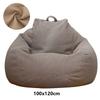 Lazy Sofas Cover Large Bean Bag Cover Without Filler Adults Couch Living Room Bedroom Home Tatami Lounger Comfortable Seat Cover