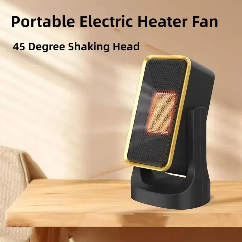 Новый обогреватель Shaking Head Fan Электрический портативный обогреватель Домашние грелки для рук Мощный теплый вентилятор Бытовая грелка Отопление комнаты Печь