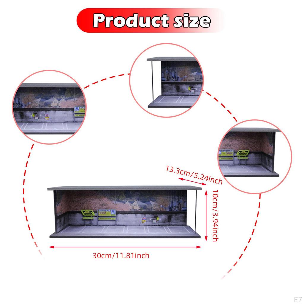 1/64 Diecast Model Car Display Case Vehicle Stand for Sports Decorative Acrylic