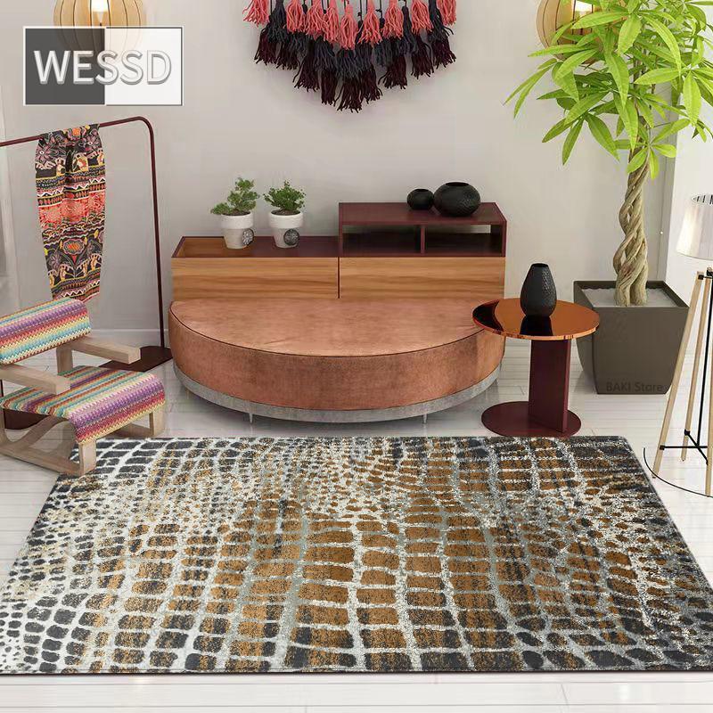 Роскошный ковер с животным принтом, прикроватный коврик для подростковой комнаты, ковер для зала, ковер для журнального столика