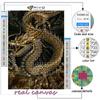 5D Diamond Painting Chinese Dragon DIY Diamond Embroidery Rhinestone Home Decoration
