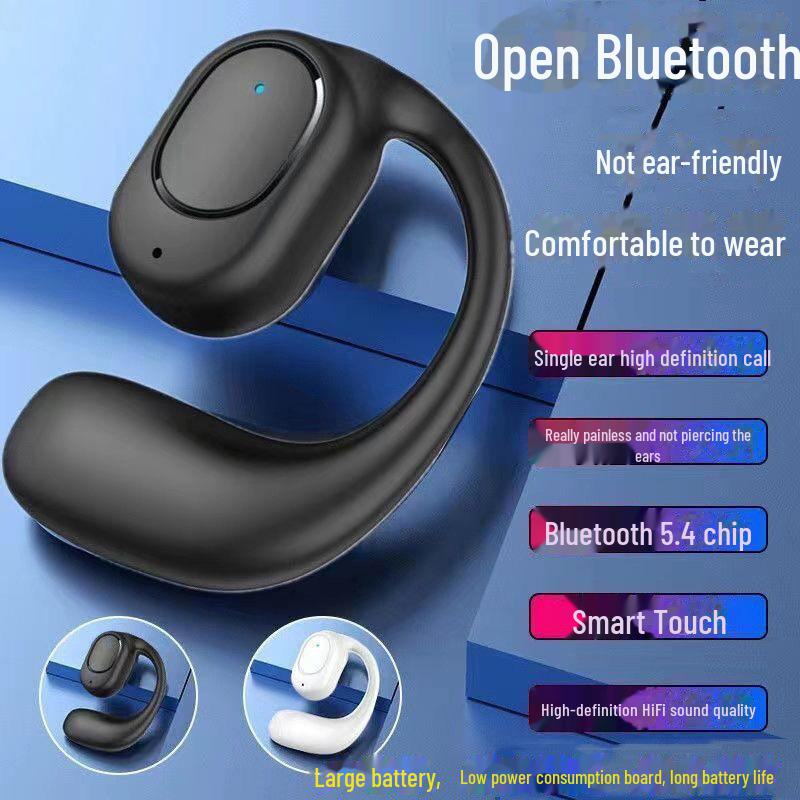 Интеллектуальная Bluetooth-гарнитура с заушным креплением и цифровым дисплеем для OPPO, Huawei, Vivo, Apple, Xiaomi