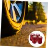 CLISPEED 4pcs Tire Valves Auto Valve Caps Car Valve Stem Caps Tire Caps Kit