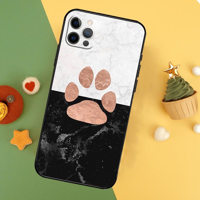 Cat Dog Paw Design Phone Case For iPhone 17 16 16E 15 14 12 11 13 Pro Max 12 13 Mini 17Air Shockproof Cover
