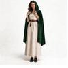 New Suede Cape Hobbit Queen Elf Wizard Cape Cosplay Suit