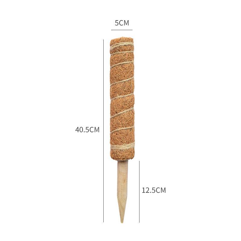 1pc Plant Vine Traction Climbing Post Natural Coconut Palm Rod Can Be Freely Combined with Splicing Garden Pillar