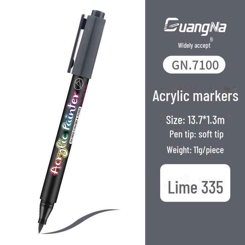 Acrylic Water-Based Paint Marker Pen for DIY, Graffiti, Body Painting - Soft Head Hand Account Painting Pen
