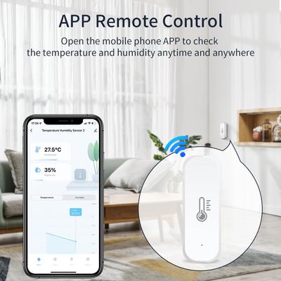 Tuya ZigBee Умный датчик температуры Домашняя безопасность Термометр Умная жизнь Приложение Голосовое управление Alexa Google Assistant Мониторинг