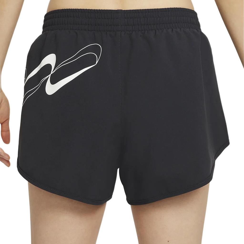 Nike Быстросохнущие дышащие шорты с логотипом на шнуровке, повседневные шорты для фитнеса, женские шорты черного цвета DD5972-045