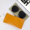 Waterproof Glasses Bag Solid Color Leather Automatic Closed Sunglasses For Men Women Portable Glasses Storage Bags