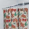 christmas shower curtain decor bathroom accessories christmas party supplies home decorations festive red green white pattern