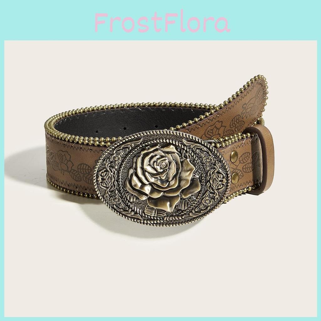 Punk Rock Leather Waist Belt With Vintage Studded Design Daily Supplies Casuals