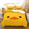 Yellow Duck Bedding Set Single Twin Full Queen King Size Little Duck Bed Set Aldult Boys Bedroom Duvetcover Sets 3D Print 015