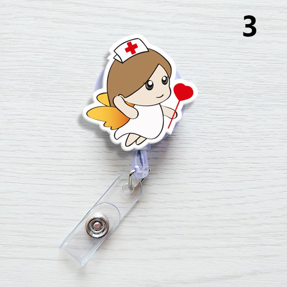 1PC Nurse ID Name Card Badge Reel Doctor Clips Name Card Holder Card Holder Clip Office Supplies Badge Holder Clip