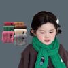 Thicken Children's Knitted Scarf Solid Color Infant Neckwarmers Baby Bolo Tie Scarf  Kids