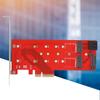 Адаптер PCI-E 4X на M.2 BM KEY Карта-переходник-райзер с богатым набором интерфейсов для нескольких SSD