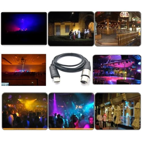 DSD TECH SH-RS09B USB-DMX Cable for Freestyler QLC and Pi Open Lighting (1.8M)