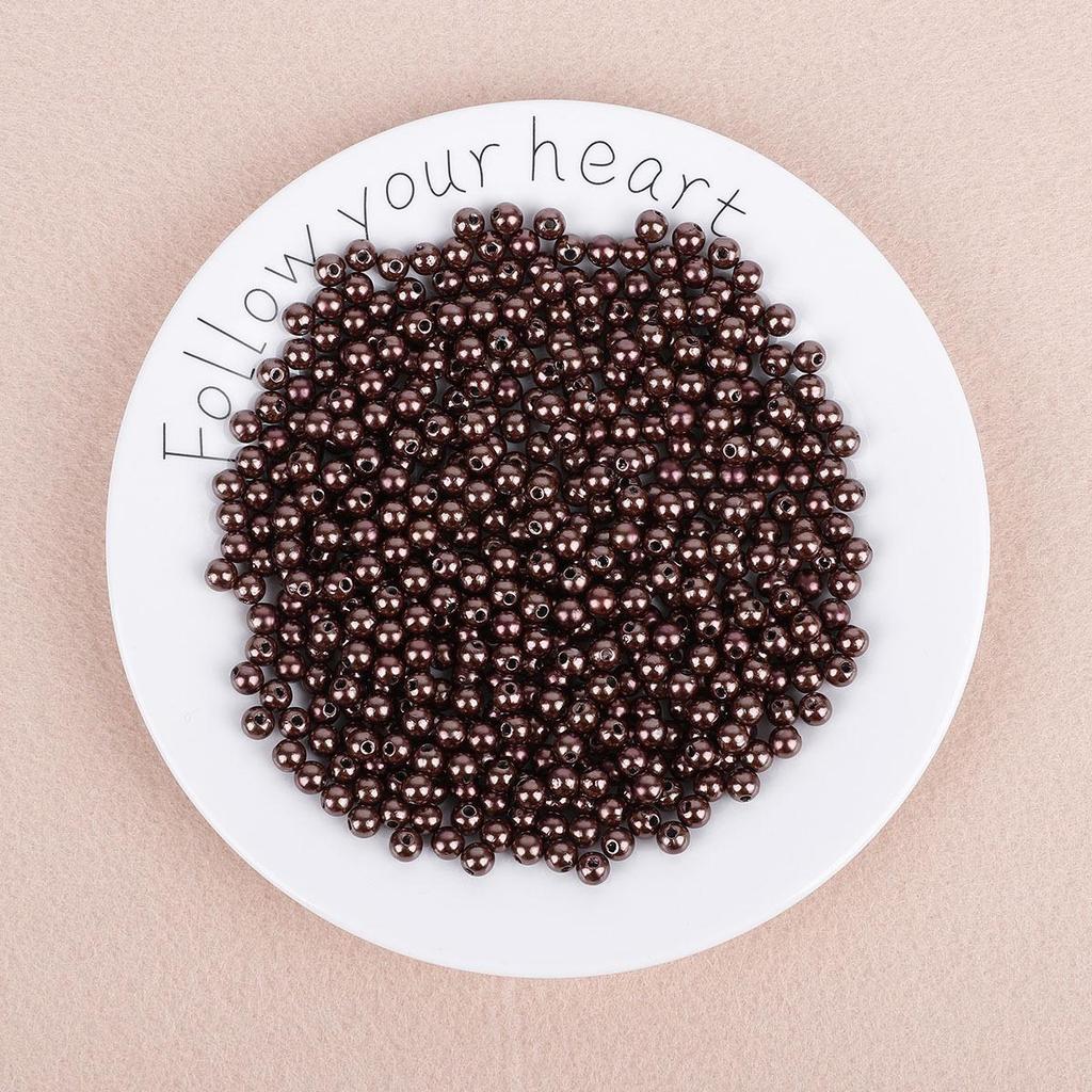 ABS Perforated Pearl-Like Beads for DIY Earrings, Bracelets, Ancient Style Hairpins