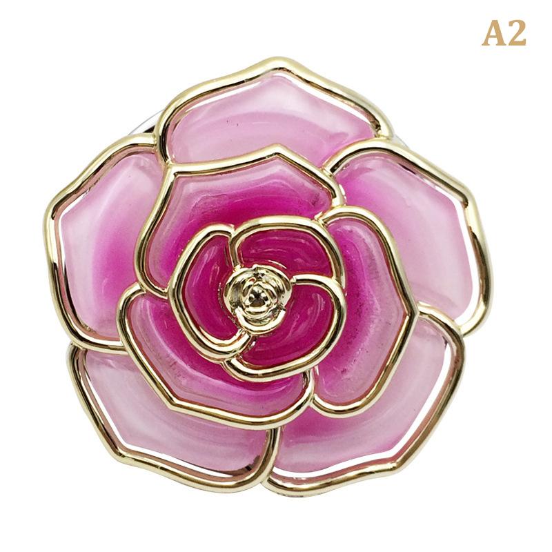 Portable Folding Table Bag Hook Flower Shaped Hanger Holder Round Vintage Rose Hook Decoration For Office Handbag Umbrella