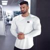 Men Running Slim Fit T-shirt Long Sleeves Sports Tees Gym Fitness Sweatshirt Male Jogging Tracksuit Cotton Athletic Shirt Tops