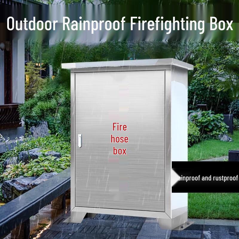Jundingying 1.2mm Stainless Steel Wall-Mounted Fire Hose Box