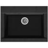 Built-in Kitchen Sink 1 Bowl Without Drainer Hexo - Resin - 66 X 50 Cm - Black