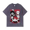 275 GSM Washed T-shirts 100% Cotton Chainsaw Man V60 Print Unisex Heavy Cotton T Shirt