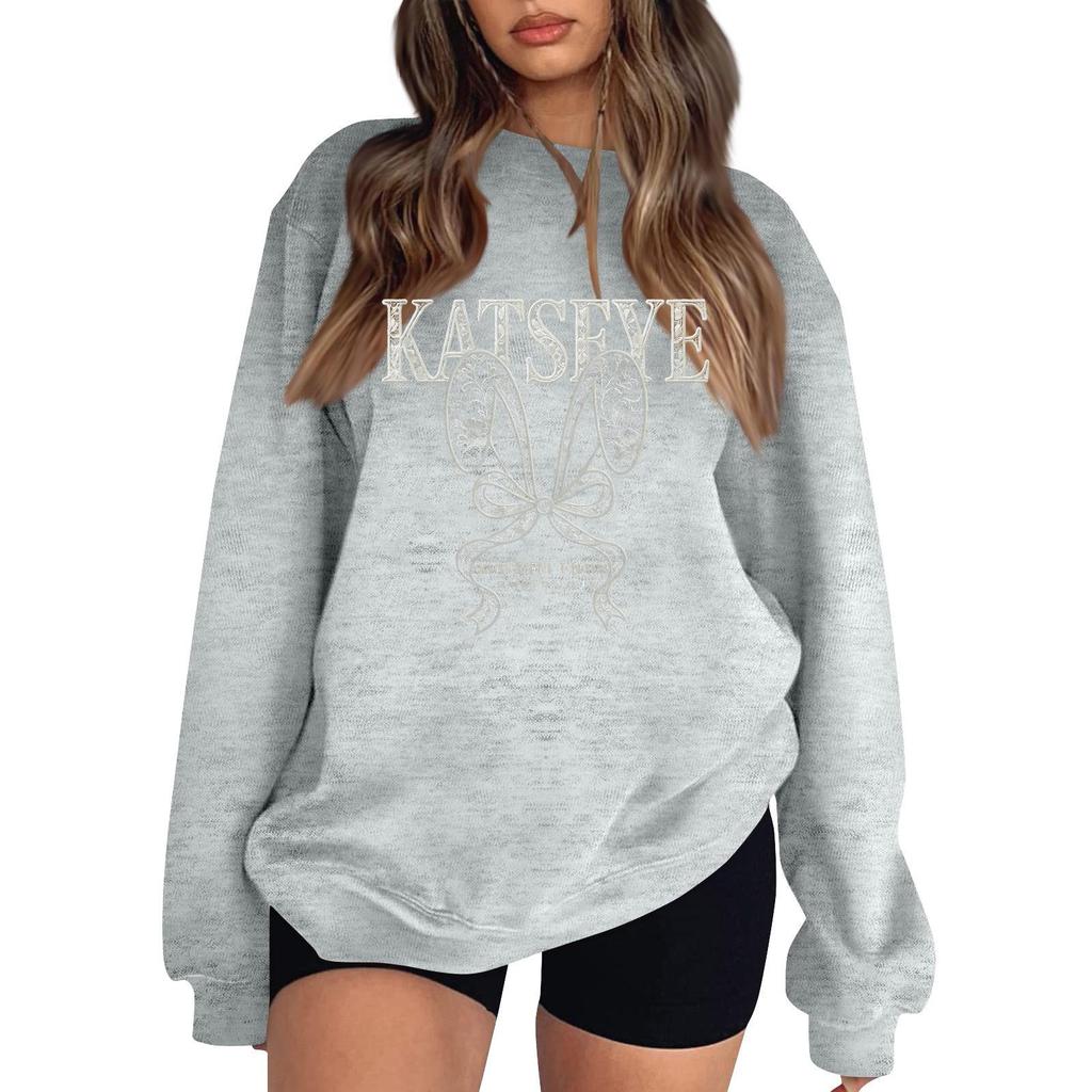 Women's Fashionable And Casual Long Sleeve Round Neck Printed Sweatshirt