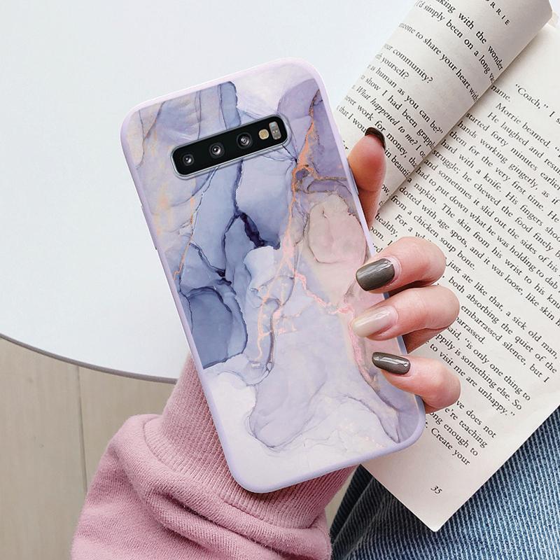 Цветной Роскошный Мраморный Чехол Для Samsung Galaxy S10 S 10 Plus S10E Fundas Мягкий ТПУ Защита Задняя Крышка Для Samsung S10 Ударопрочный