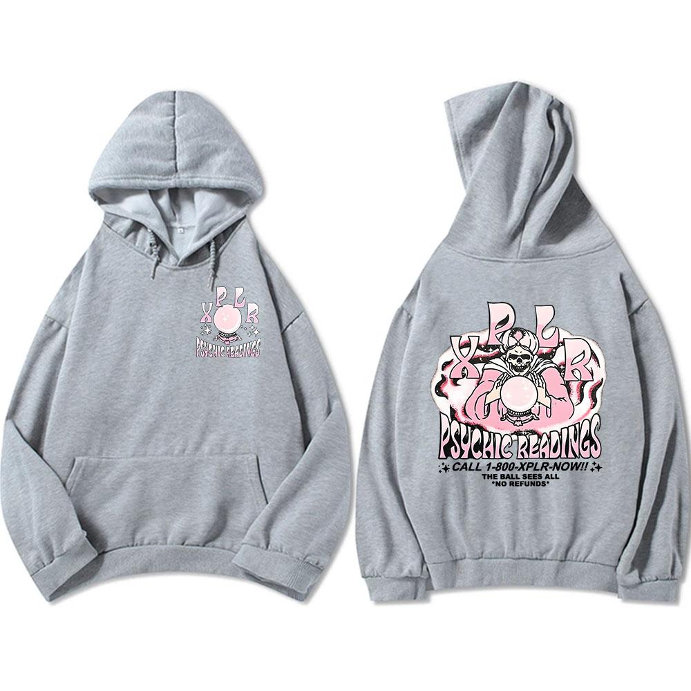 Psychic Readings Xplr-r Толстовки с капюшоном Sam and Colby Розовые толстовки с графическим принтом Унисекс Уличная одежда в стиле хип-хоп