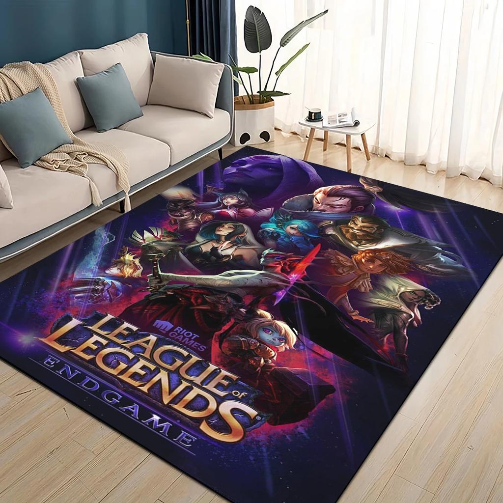 Ковер с 27 стилями Джинкс из League of Legends LOL, мультяшный коврик для гостиной, спальни, дома, украшение для дивана, нескользящий коврик для игр детей