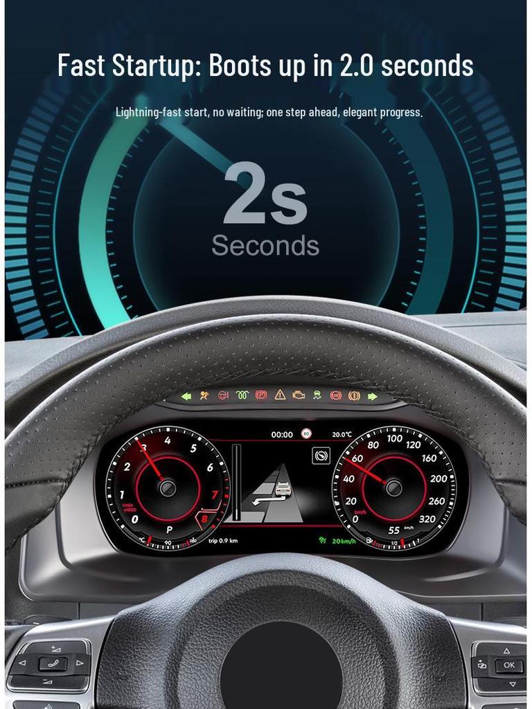 10-25- Обновление цифровой ЖК-приборной панели Volkswagen Tiguan 10,25 дюйма Подходит для моделей '10-'17