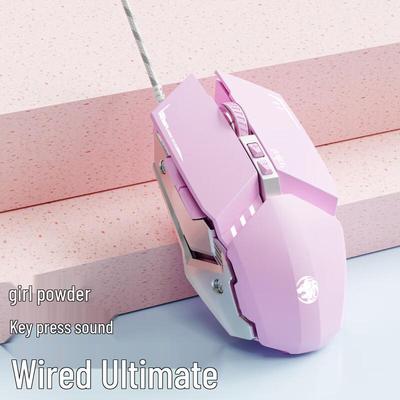 Вы Ши Pathfinder Розовая Проводная Игровая Мышь